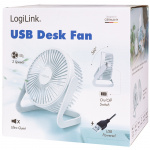 LogiLink USB-fläkt Ø15,24 cm Vit