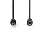 Nedis Stereo Audio kabel | 6.35 mm Hanstik | 6.35 mm Hunstik | Nikkelplateret | 5.00 m | Runde | Label