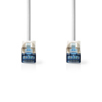 Nedis CAT6a netværkskabel | S/FTP | RJ45 Han | RJ45 Han | 1.00 m | Snagless | Runde | LSZH | Hvid | Label