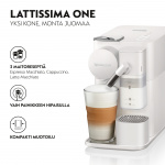 DeLonghi Nespresso Lattissima One Evo Kapselmaskin, Vit DeLonghi Nespresso Lattissima One Evo Kapselmaskin, Vit