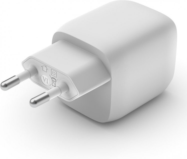 Belkin Boost Charge Pro Dual Port USB-C GaN 45 W PD 3.0 -verkkovirtalaturi, valkoinen