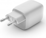 Belkin Boost Charge Pro Dual Port USB-C GaN 65 W PD 3.0 -verkkovirtalaturi, valkoinen