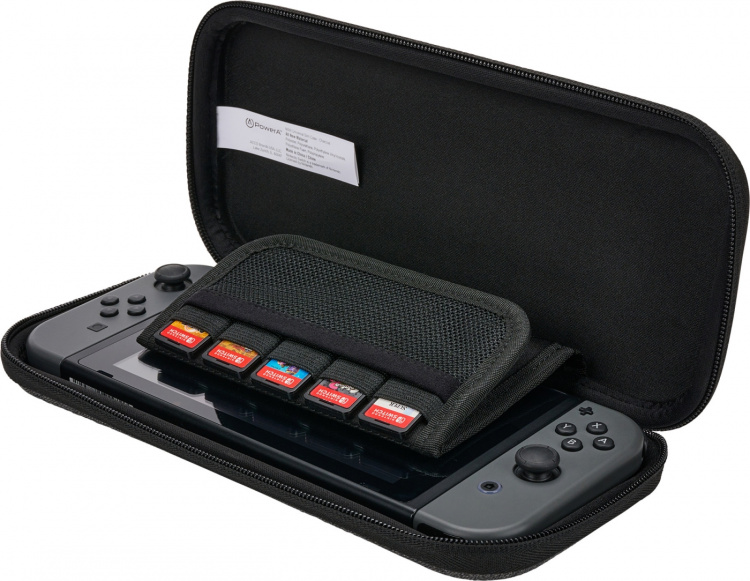 PowerA Slim Case Charcoal beskyttelsesetui, Nintendo Switch