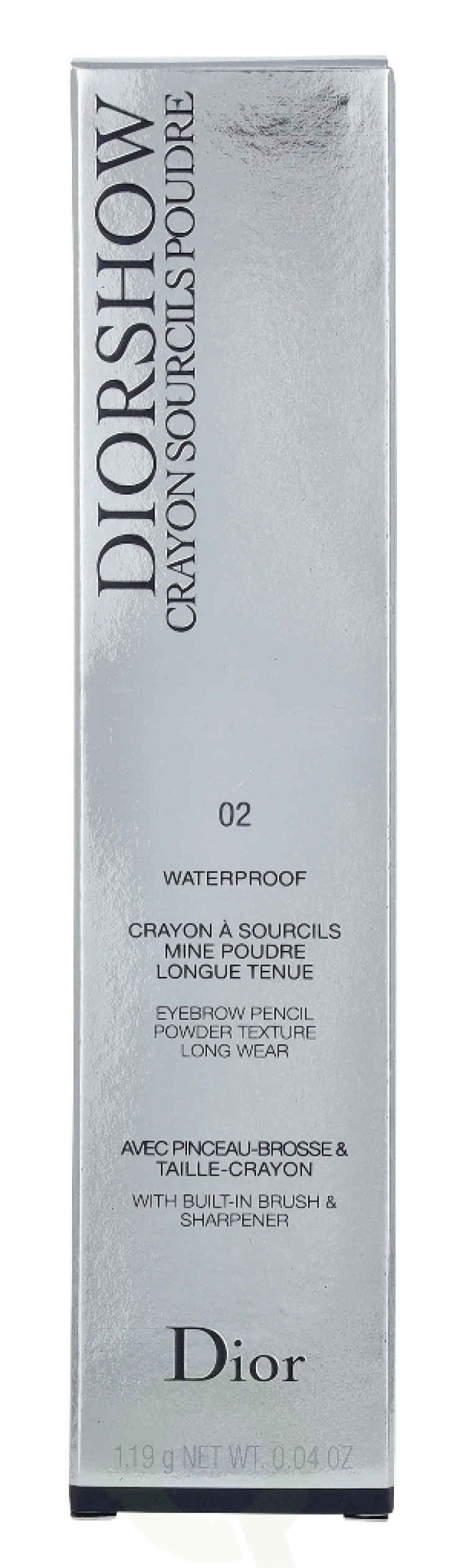 Dior Diorshow Crayon Sourcils Poudre WP Eyebrow Pencil 1.2 gr #02 Chesnut