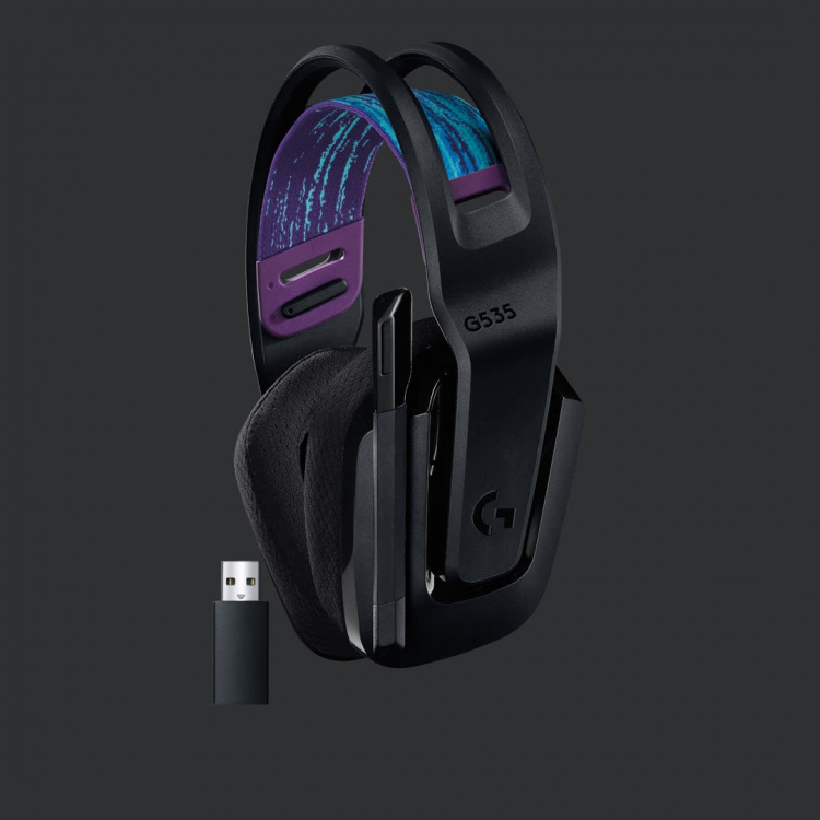 Logitech G535 LIGHTSPEED Wireless Gaming Headset, Black