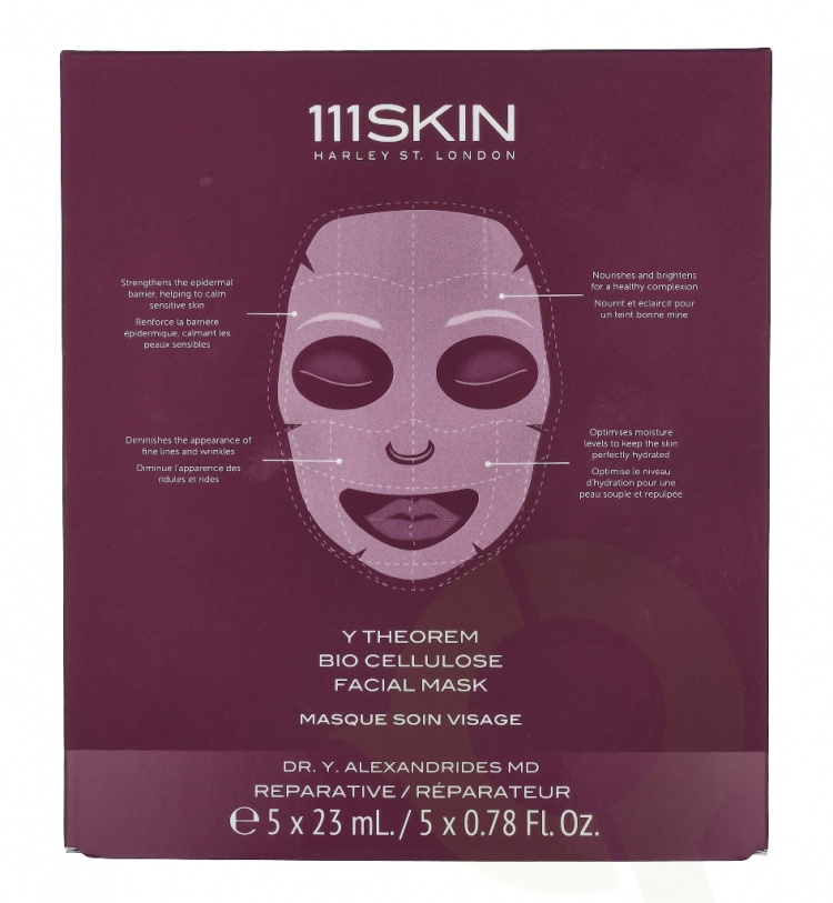 111Skin Y Theorem Bio Cellulose Facial Mask Set 115 ml 5 x 23ml