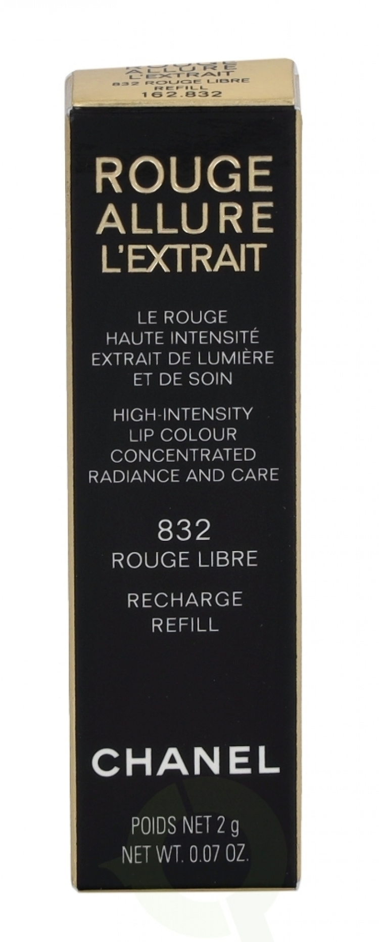 Chanel Rouge Allure L\'Extrait High In. Lip Colour - Recharge 2 gr #832 Rouge Libre