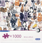 Peliko Cats pussel, 1000 bitar