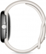 Google Pixel Watch WiFi -älykello, Polished Silver / Chalk