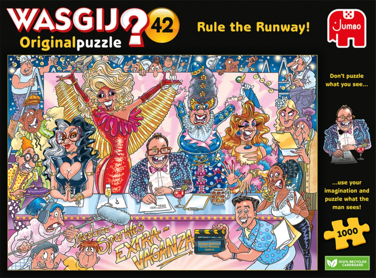 Wasgij Original 42, Rule The Runway! -mystisk pussel, 1000 bitar
