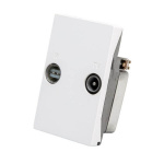 Triax Vægudtag FM/TV TD 263E Hvid