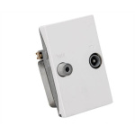 Triax Vægudtag 2-vejs TD 241E Hvid