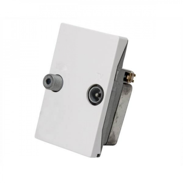 Triax Vægudtag 2-vejs TD 241E Hvid