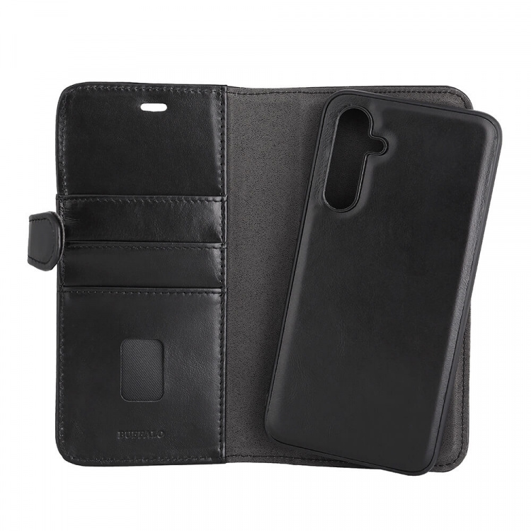 Buffalo Wallet Case 2-i-1 3 Kort Sort - Samsung Galaxy A34 5G Buffalo Wallet Case 2-i-1 3 Kort Sort - Samsung Galaxy A34 5G