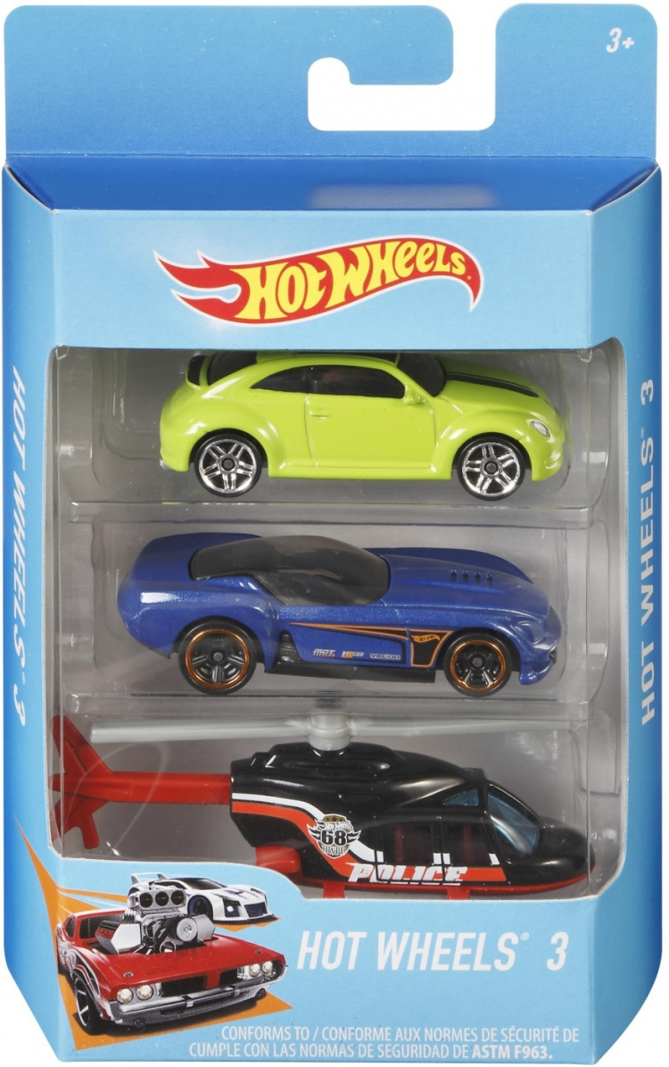 Hot Wheels minibilar, 3 st