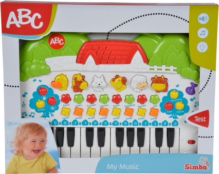Simba Dickie Simba ABC Animal Keyboard Instrument