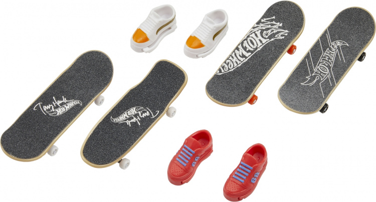Hot Wheels Skate Fingerboard & Shoe - finger skateboard, 4 pcs.