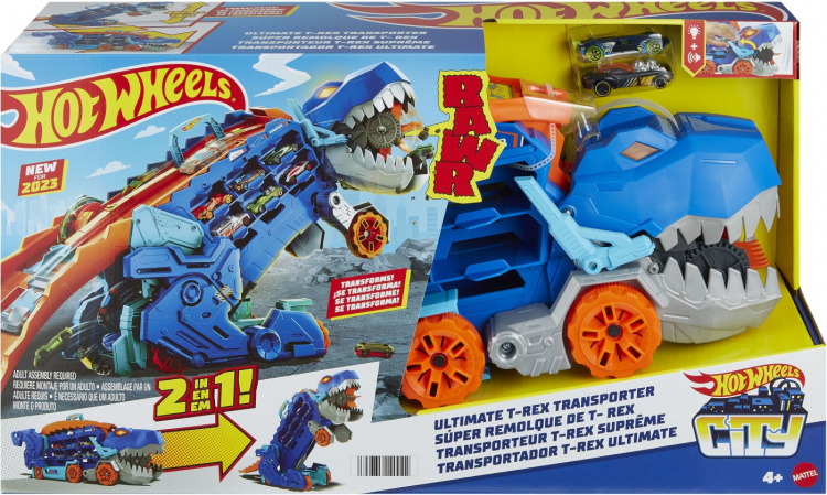 Hot Wheels City Ultimate Hauler - T-Rex biltransporter