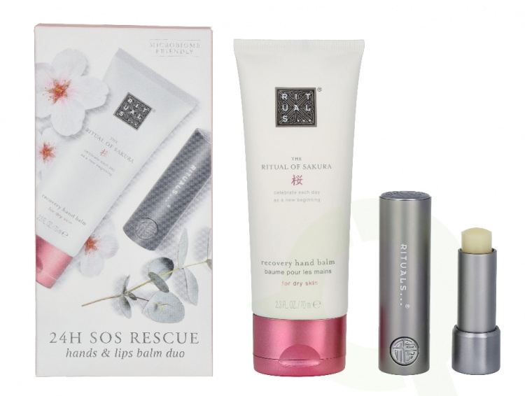 Rituals Sakura Set 74.8 ml Fortune Balms Repair 4,8gr/Sakura Recovery Hand Balm 70ml
