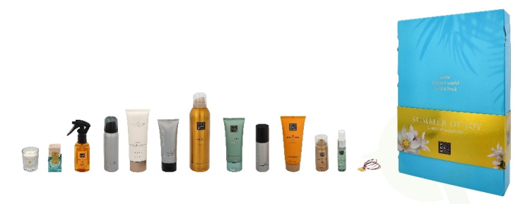 Rituals Summer Of Joy Set - Limited Edition 805 ml Anti-Persp. Spray 50ml/Foam 125ml/Hand Mask 70ml/Parf. d\'Interieur 50ml/Candle 25gr/Sleep Pillow&Body Mist 20ml/Bracelet 2x/Foam. SG 50ml/Foam. SG 200ml/Travel-Soleil d\'Or 15ml/Body Cr 100ml/Shamp & Body 