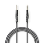 Nedis Mono Audio kabel | 6.35 mm Hanstik | 6.35 mm Hanstik | Nikkelplateret | 1.50 m | Runde | PVC