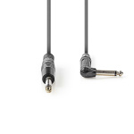 Nedis Mono Audio kabel | 6.35 mm Hanstik | 6.35 mm Hanstik | Nikkelplateret | 3.00 m | Runde | PVC