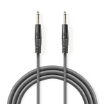 Nedis Mono Audio kabel | 6.35 mm Hanstik | 6.35 mm Hanstik | Nikkelplateret | 3.00 m | Runde | PVC