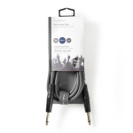 Nedis Mono Audio kabel | 6.35 mm Hanstik | 6.35 mm Hanstik | Nikkelplateret | 3.00 m | Runde | PVC