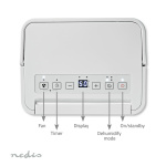 Nedis Affugter | 10 l/Dag | Affugtning / Automatisk / Tørt vasketøj / Ventilation | Ja | 100 m³/h