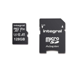 Integral 128 GB højhastigheds microSDHC/XC V30 UHS-I U3 hukommelseskort
