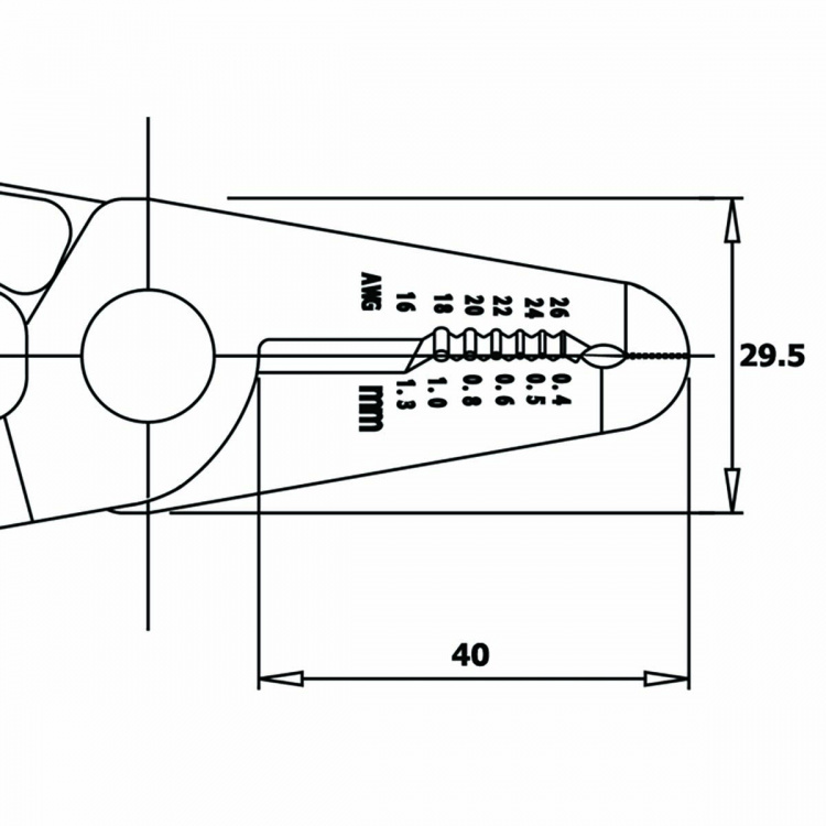 Piergiacomi Saks, wire stripper, tang i ét værktøj