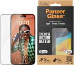 PanzerGlass Ultrabred passform med Aligner -skyddsglas, iPhone 15 Pro Max.