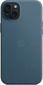 Apple iPhone 15 Plus FineWoven-etui med MagSafe, Pacific Blue Apple iPhone 15 Plus FineWoven-etui med MagSafe, Pacific Blue