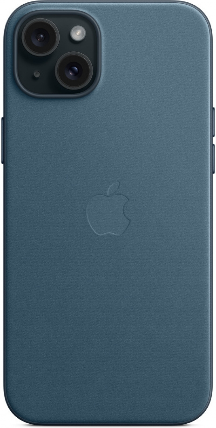 Apple iPhone 15 Plus FineWoven-etui med MagSafe, Pacific Blue Apple iPhone 15 Plus FineWoven-etui med MagSafe, Pacific Blue