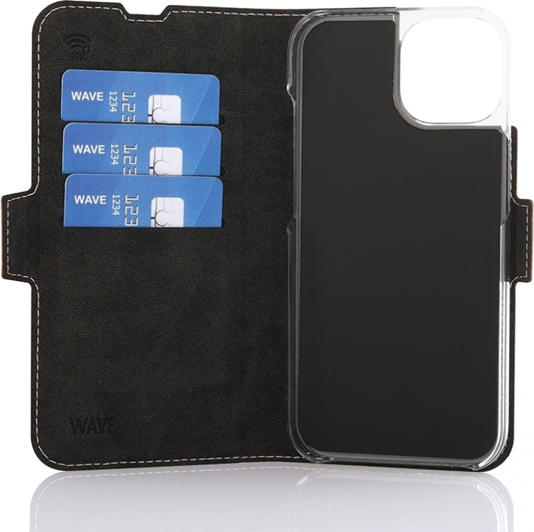 Wave BookCase -skyddsfodral, kompatibel med MagSafe, iPhone 15, roséguld. Wave BookCase -skyddsfodral, kompatibel med MagSafe, iPhone 15, roséguld.