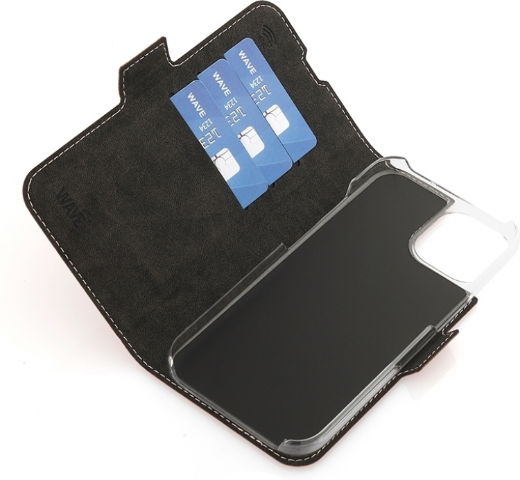 Wave BookCase -skyddsfodral, kompatibel med MagSafe, iPhone 15, roséguld. Wave BookCase -skyddsfodral, kompatibel med MagSafe, iPhone 15, roséguld.