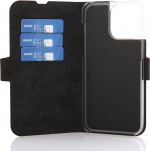 Wave BookCase -skyddshölje, MagSafe-kompatibel, iPhone 15 Pro Max, rökig sangria