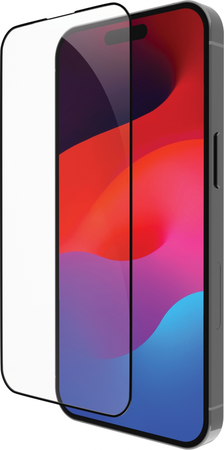 Dbramante1928 Eco-Shield skärmskydd, iPhone 15 Pro Max, svarta kanter
