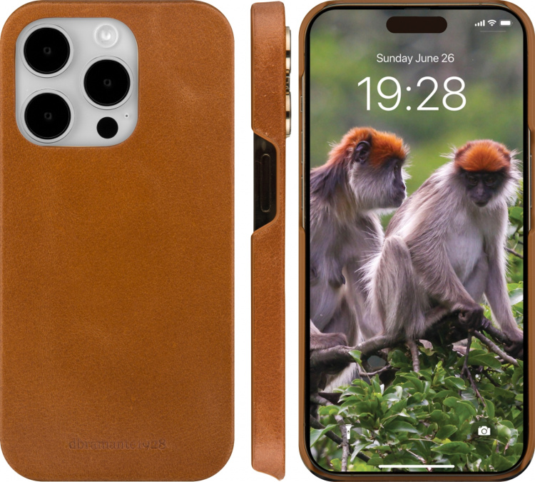 Dbramante1928 Lynge, plånbok och skyddsfodral, iPhone 15 Pro Max, brun Dbramante1928 Lynge, plånbok och skyddsfodral, iPhone 15 Pro Max, brun