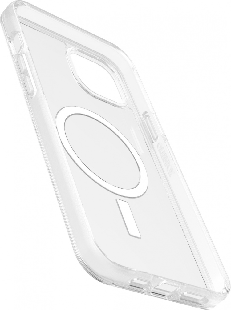 Otterbox Symmetry Clear for MagSafe -skyddsfodral, iPhone 15 Plus / 14 Plus, genomskinligt