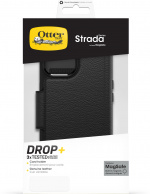  Otterbox Strada MagSafe -plånboksfodral, iPhone 15, svart