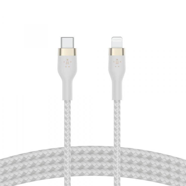 Belkin BOOST CHARGE USB-C to LTG Braided Silicon, 2m, White