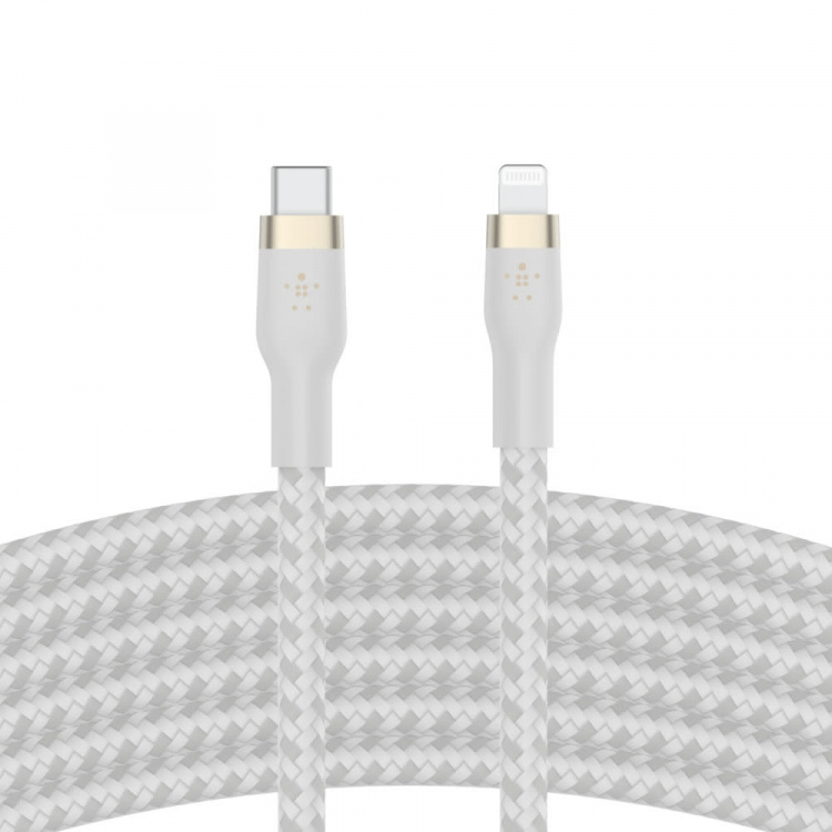 Belkin BOOST CHARGE USB-C to LTG_Braided Silicon, 3m, White