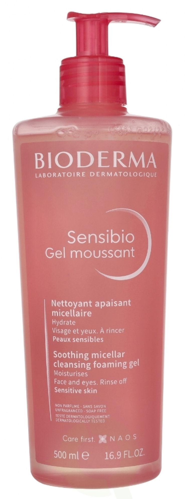 Biotherm Bioderma Sensibio Gel Moussant 500 ml Soothing Micellar Cleansing Foaming Gel Face And Eyes. Rinse off, Sensitive Skin