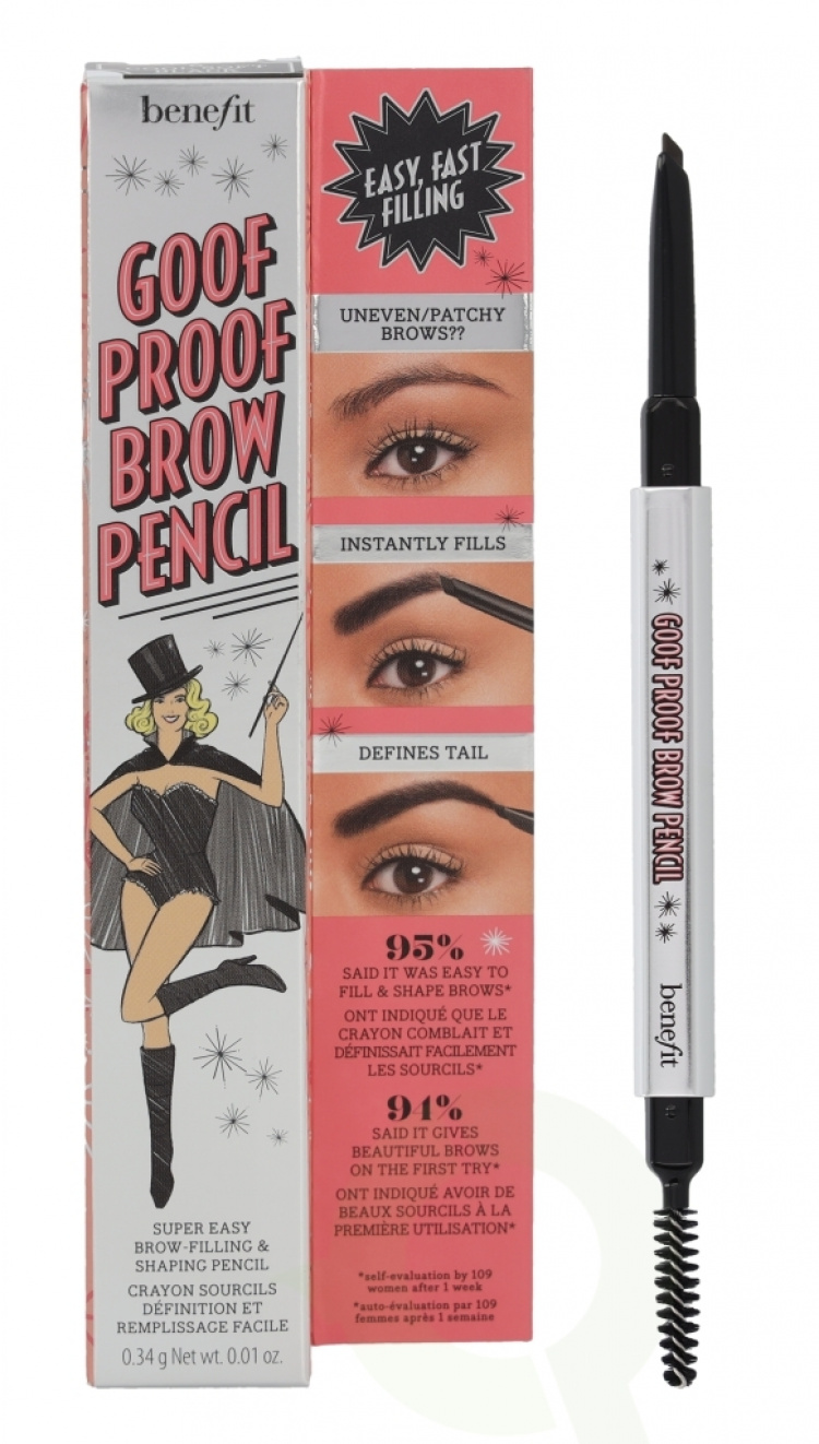 Benefit Goof Proof Brow Shaping Pencil 0.34 gr #06 Deep/12 Hour Wear/Cool Soft Black