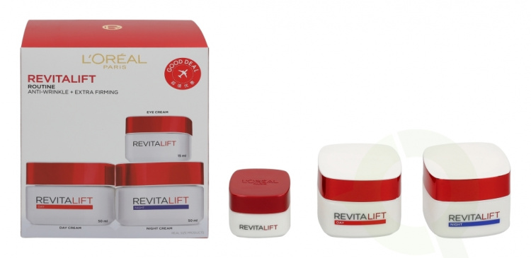 L\'Oreal Advanced Revitalift Program 115 ml Eye Cream 15ml/Day Cream 50ml/Night Cream 50ml