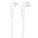 Maxlife MXUC-09 Vinklet kabel USB-C - Lightning, 1m, 27W, Hvid Maxlife MXUC-09 Vinklet kabel USB-C - Lightning, 1m, 27W, Hvid