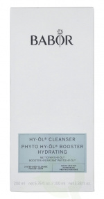 Babor Hy-Oil Cleanser & Phyto Hy-Oil Booster Hydrating Set 300 ml Cleansing Oil 200ml/Booster Hydrating 100ml - For Dry Skin