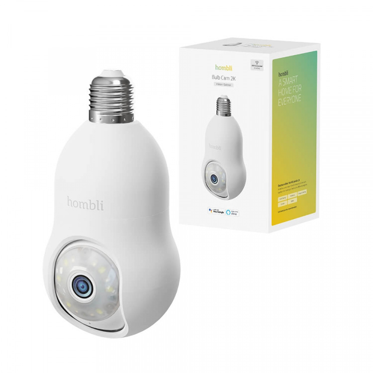 Hombli Smart Bulb Kamera Hvid Hombli Smart Bulb Kamera Hvid