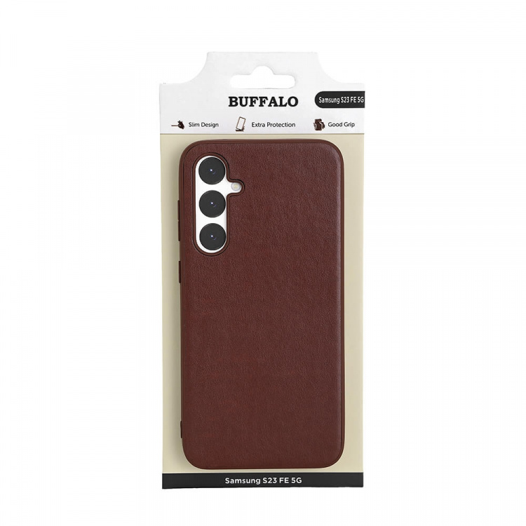 Buffalo Mobilcover PU Brun - Samsung S23 FE 5G
